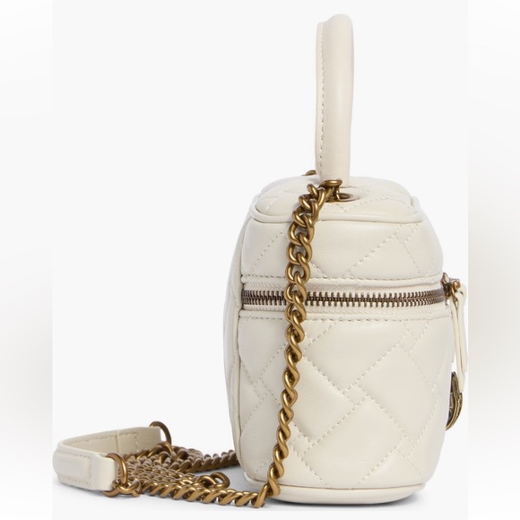 NWT Kurt Geiger Mini Quilted Lambskin Leather Vanity Bag
In Bone - Picture 6 of 16